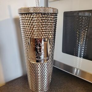 Starbucks Disney Silver Tumbler with Straw